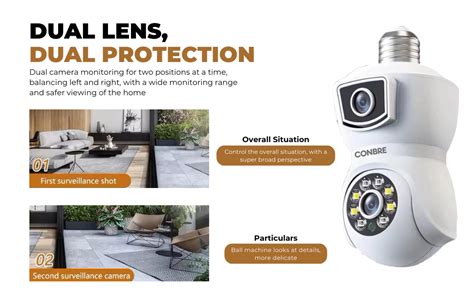 Buy Conbre Easycam Dual Lens 2+2MP Full HD Smart WiFi Wireless Indoor ...