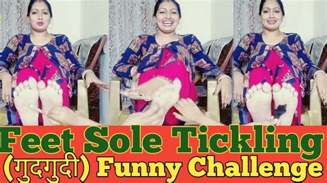 Tickling Challenge part - 2 || Feet sole tickling || Funny tickling Challenge