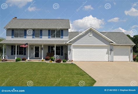 Modern colonial style home stock image. Image of stylish - 21461853