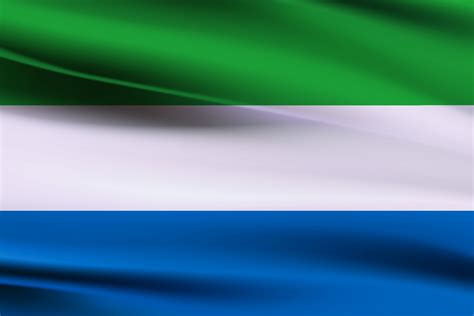 Sierra Leone flag waving. Background for patriotic and national design ...