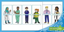 People Who Help Us and their Tools Matching Worksheet / Worksheet