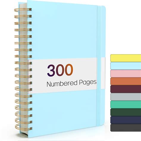 Amazon.com : Forvencer Lined Spiral Journal Notebook with 300 Numbered ...