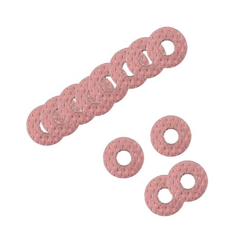 uxcell Insulating Washer, 1000Pcs 4mm x 10mm x 1mm Red Vulcanized Fiber ...