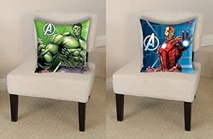 Buy Athom Living Marvel Avengers 2 Piece Polyester Cushion with 2 ...
