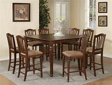 Square Dining Room Tables For 8 by 9pc Chelsea Square Counter Height Dining Room Table Set 8 Square Dining Room Tables For 8