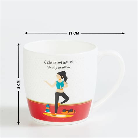 Buy Celebrations Printed Bone China Mini Mugs - Set of 4 from Home ...