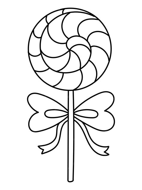 Lollipop Coloring Page