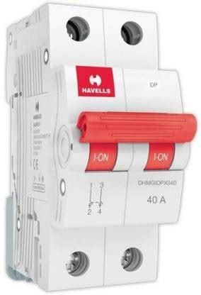 HAVELLS MCB ISOLATER 40A, (DP) DP-EURO-II (DP-40A) MCB Price in India ...