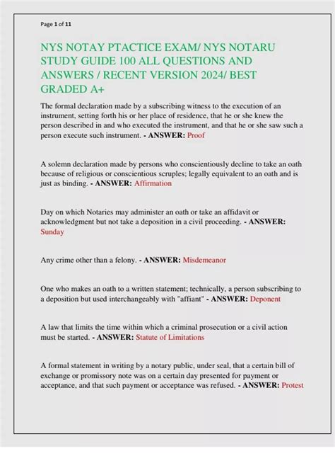 Image result for Notary Study Guide