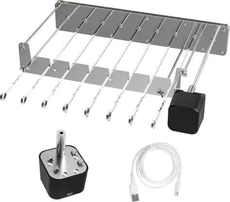 Amazon.com: YAGEANNL Stainless Steel Electric Barbecue Shish Kabob ...