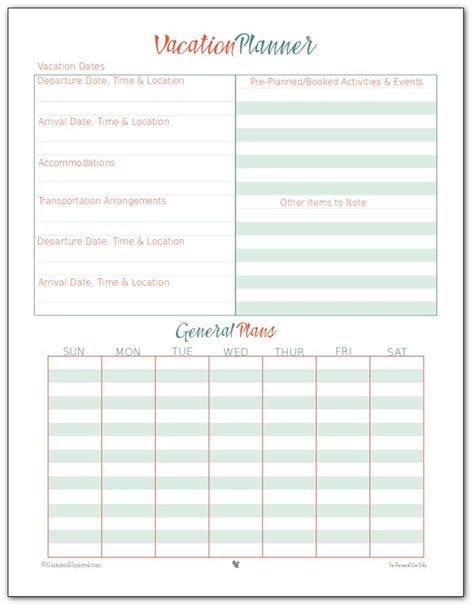 Image result for Vacation Planner Notebook
