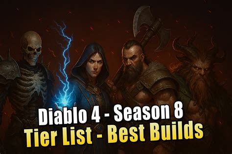 Diablo 4 Season 8: Tier List mit den besten Builds