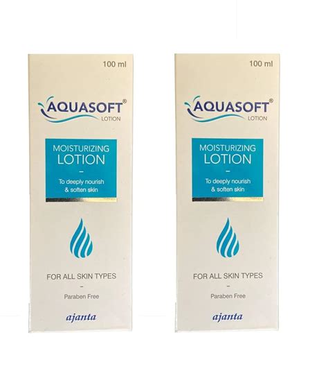 Aquasoft moisturizing lotion 100 ML (Pack of 2) : Amazon.in: Beauty