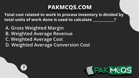 Image result for Total Cost of Work in Process Formula