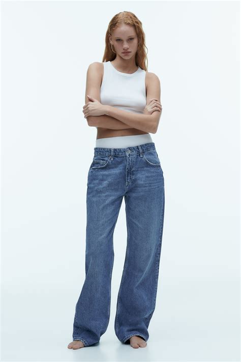 Zara EXTRA LONG MID-RISE TRF WIDE LEG BAGGY JEANS | Mall of America®
