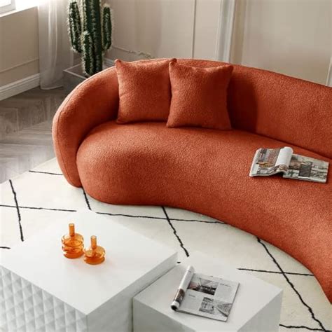 WILLIAMSPACE 101 Modern Oversized Curved Sofa, Back India | Ubuy
