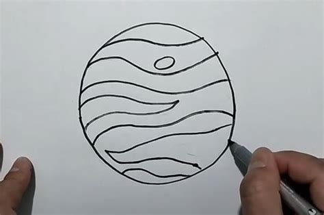 How to Draw Venus planet step by step