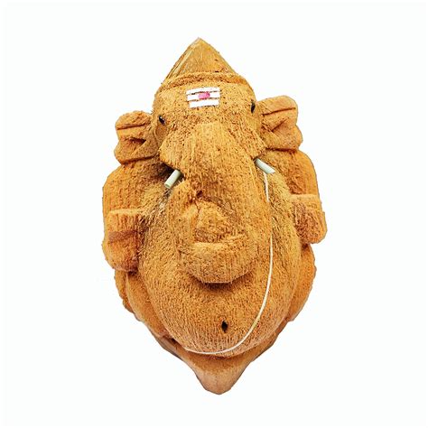 Buy Gadhika Coconut Carving Ganesha Ganpati Online at Low Prices in ...
