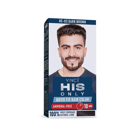 Dark Brown His Only Men Hair Color - (HC-03) - Vince Beauty