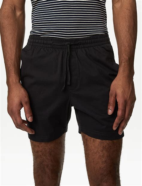 Buy Elasticated Waist Shorter Length Stretch Shorts' at Marks & Spencer