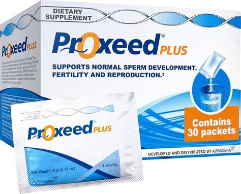 Proxeed Plus Fertility Supplements for Men | Improves Sperm Count, Concentration & Motility* | L ...