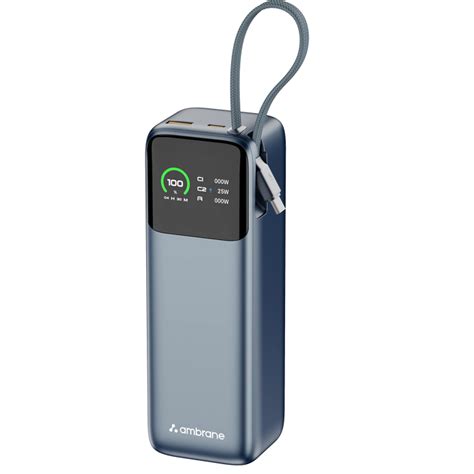 Ambrane Powerlit Ultra 240 27000mAh Laptop Power Bank