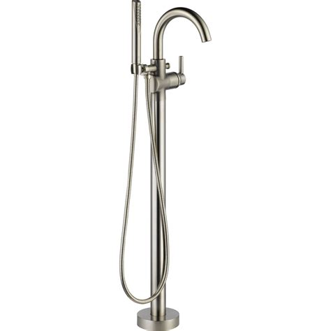 Freestanding Tub Filler - Floor Mounted Claw Foot Tub Filler Faucets ...