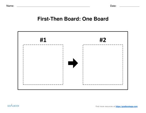 First Then Board Printable - Printable Word Searches