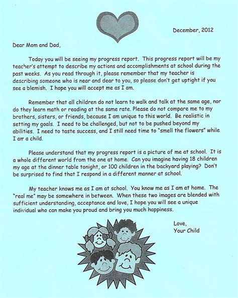 [Download 18+] Child's Progress Sample Letter To Parents From Teacher ...