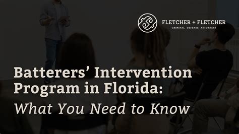 Batterers’ Intervention Program in Florida: What You Need to Know