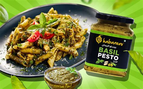 Habanero Basil Pesto Dip | 200 gram Perfect Pesto Sauce for Pizza and ...