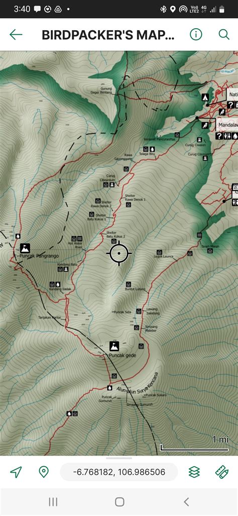 GUNUNG GEDE PANGRANGO - BIRDPACKER'S Map by Birdpacker Indonesia | Avenza Maps