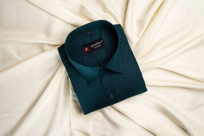 Forest Green Color Satin Mecerised Cotton Shirt For Men – Punekar Cotton