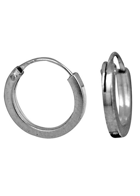 Buy Sterling Silver Unisexual Hoop Earrings – Abhooshan