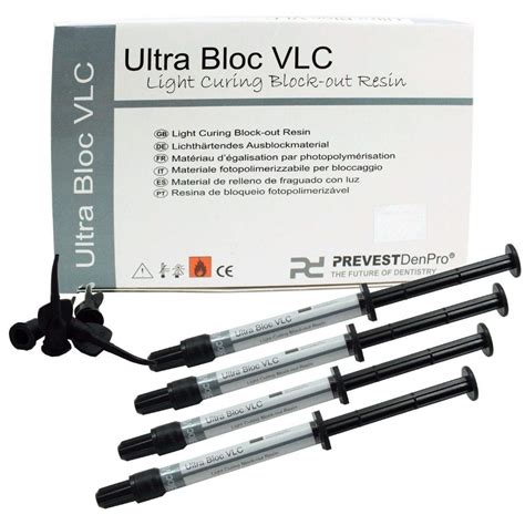 Prevest DenPro ULTRA BLOC VLC LIght Curing Block-out Resin (Pack of 4 ...