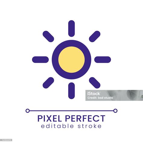 Brightness Pixel Perfect Rgb Color Ui Icon Stock Illustration ...