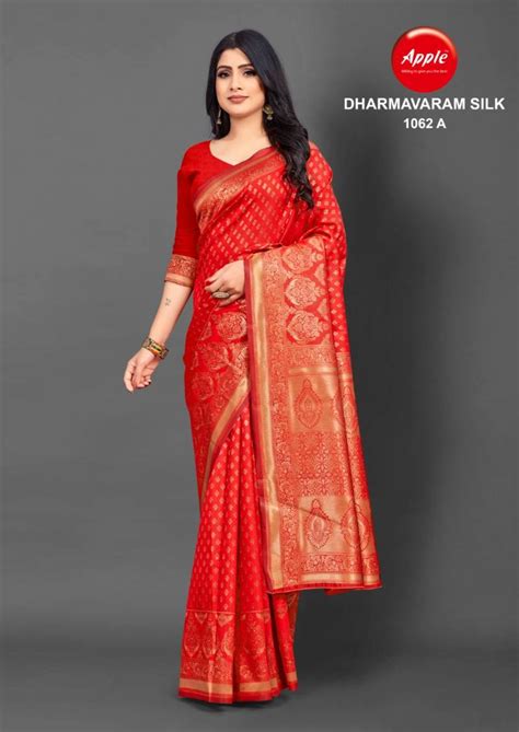 Apple Dharmavaram Silk 1062 A Cotton Silk Saree Collection