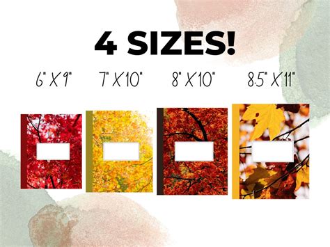 Editable KDP Paperback Cover Template Canva Printable Autumn - Etsy