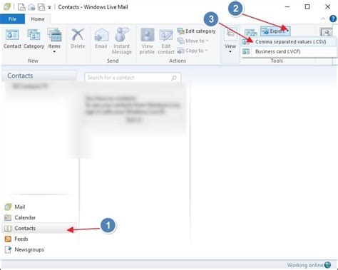 Windows 1.0 Mail Export Contacts 的图像结果