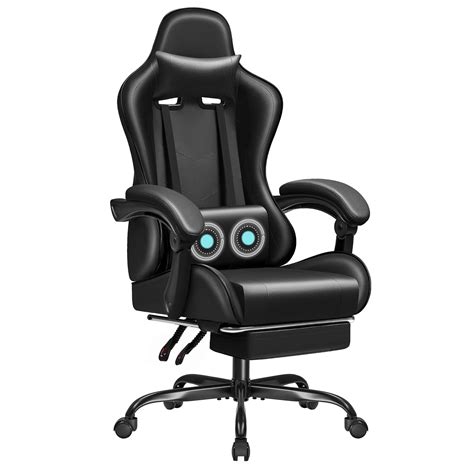 Jummico Gaming Chair Ergonomic Computer Chair With Footrest And Massage ...