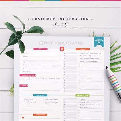 Customer Information Sheet Text 的图像结果