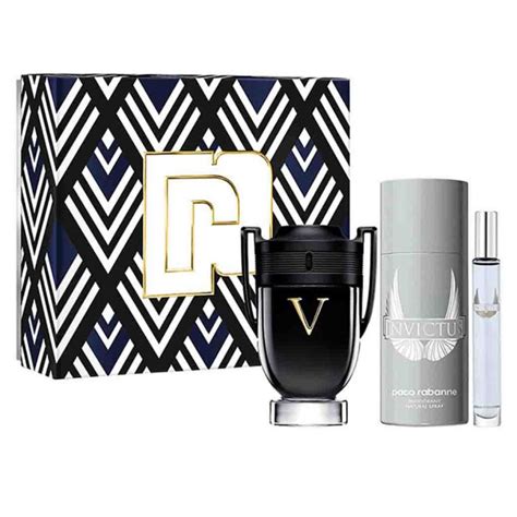 PACO RABANNE INVICTUS VICTORY (M) SET EDP 100ML + EDP 10ML + DEODORANT ...