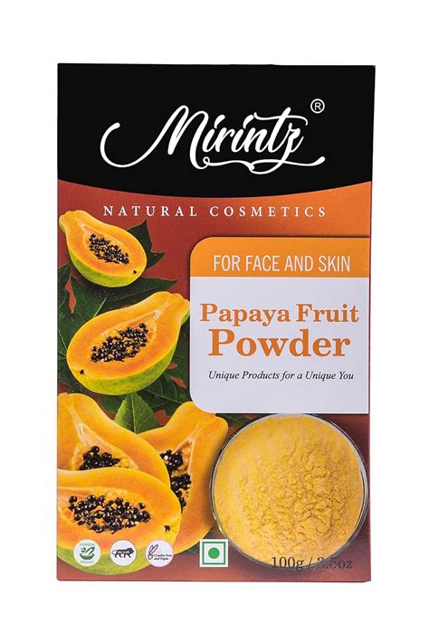 Mirintz Papaya Fruit Powder, 100g : Amazon.in: Beauty