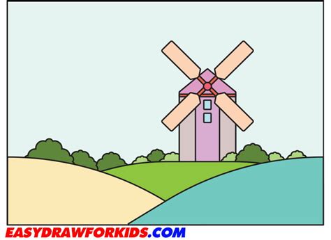 Image result for Draw Steps Windmill