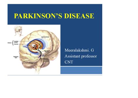 Parkinsons Diseasepptx for medical nursing - PARKINSON’S DISEASE ...