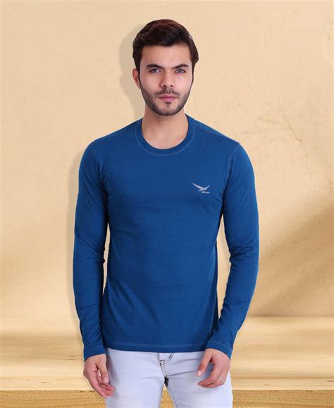 Buy Mens Round Neck Blue T-Shirt @ Under ₹500: TT Bazaar – T T Bazaar