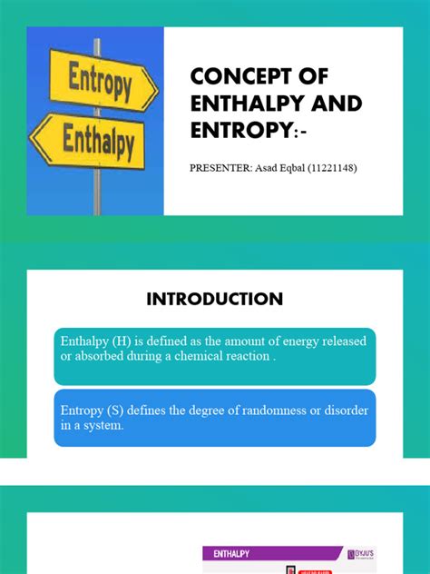 Image result for Diff Between Enthalpy and Entropy
