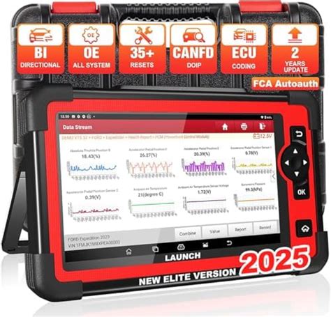 LAUNCH Scanner CRP909E OBD2 Scan Tool, Full System Car Diagnostic Tool ...