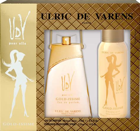 Ulric De Varens Gold Issme Eau De Parfum, 75ml with Deodorant, 125ml ...