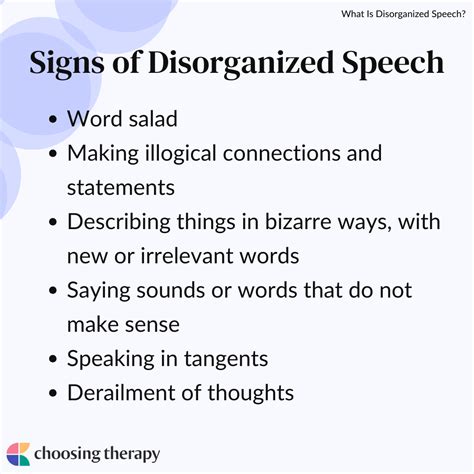 Disorganized Speech Schizophrenia